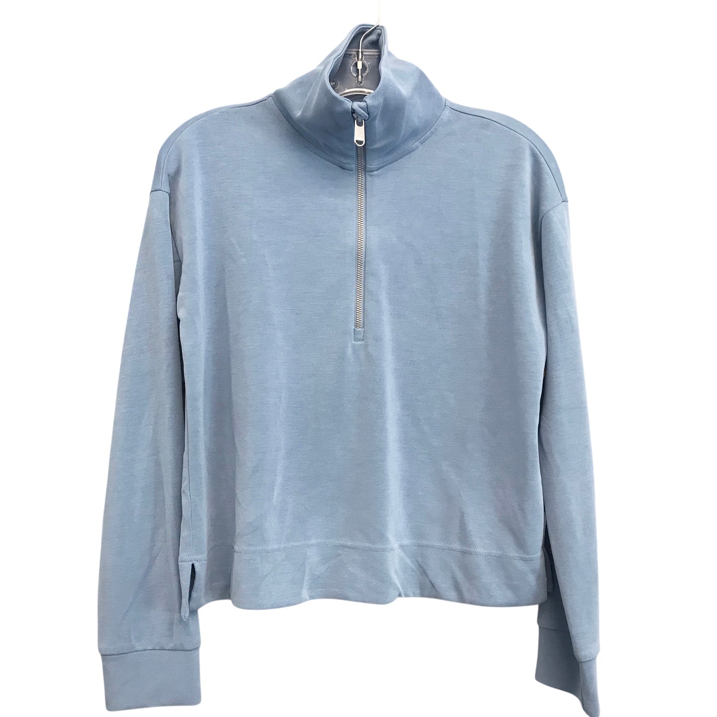 Athletic Top Ls Collar By Athleta In Blue, Size:Xs