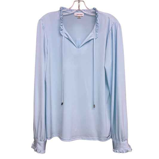 Top Ls By Calvin Klein In Blue, Size:M