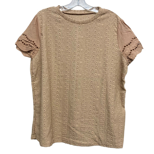 Top Ss By Shein In Tan, Size:Xl