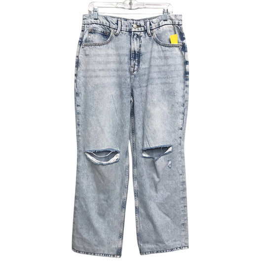 Jeans Wide Leg By Good American In Blue Denim, Size:8