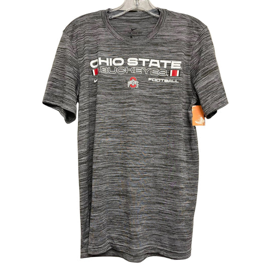 Athletic Top Ss By Nike In Grey, Size:S