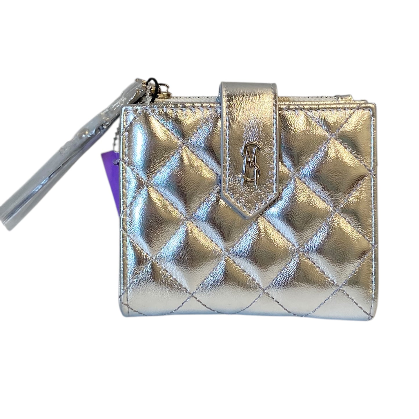 Wallet By Steve Madden In Silver, Size:Small