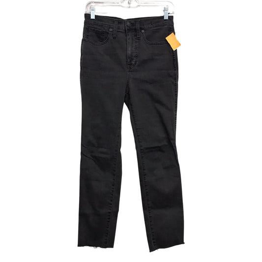Jeans Straight By Madewell In Black Denim, Size:2