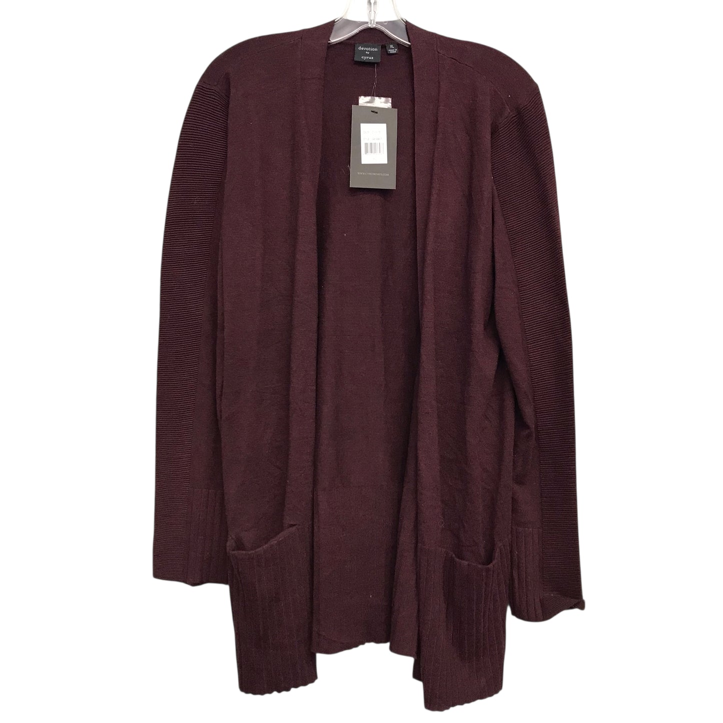 Cardigan By Cyrus In Red, Size:Xl