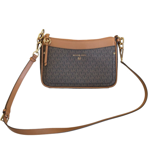 Crossbody Designer By Michael Kors In Brown, Size:Small