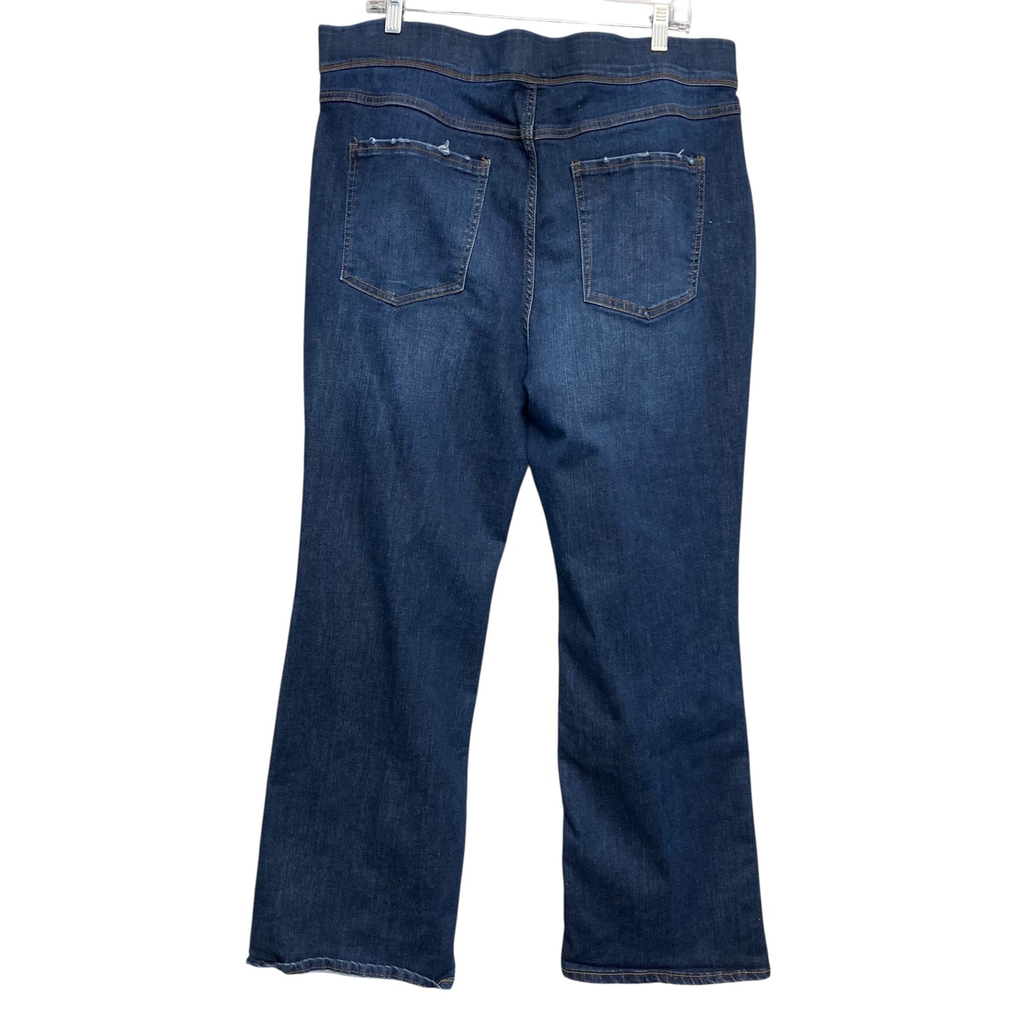 Jeans Boot Cut By Terra & Sky In Blue Denim, Size:16