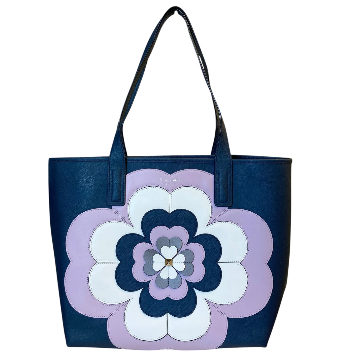 Tote Designer By Kate Spade In Blue & Purple, Size:Large