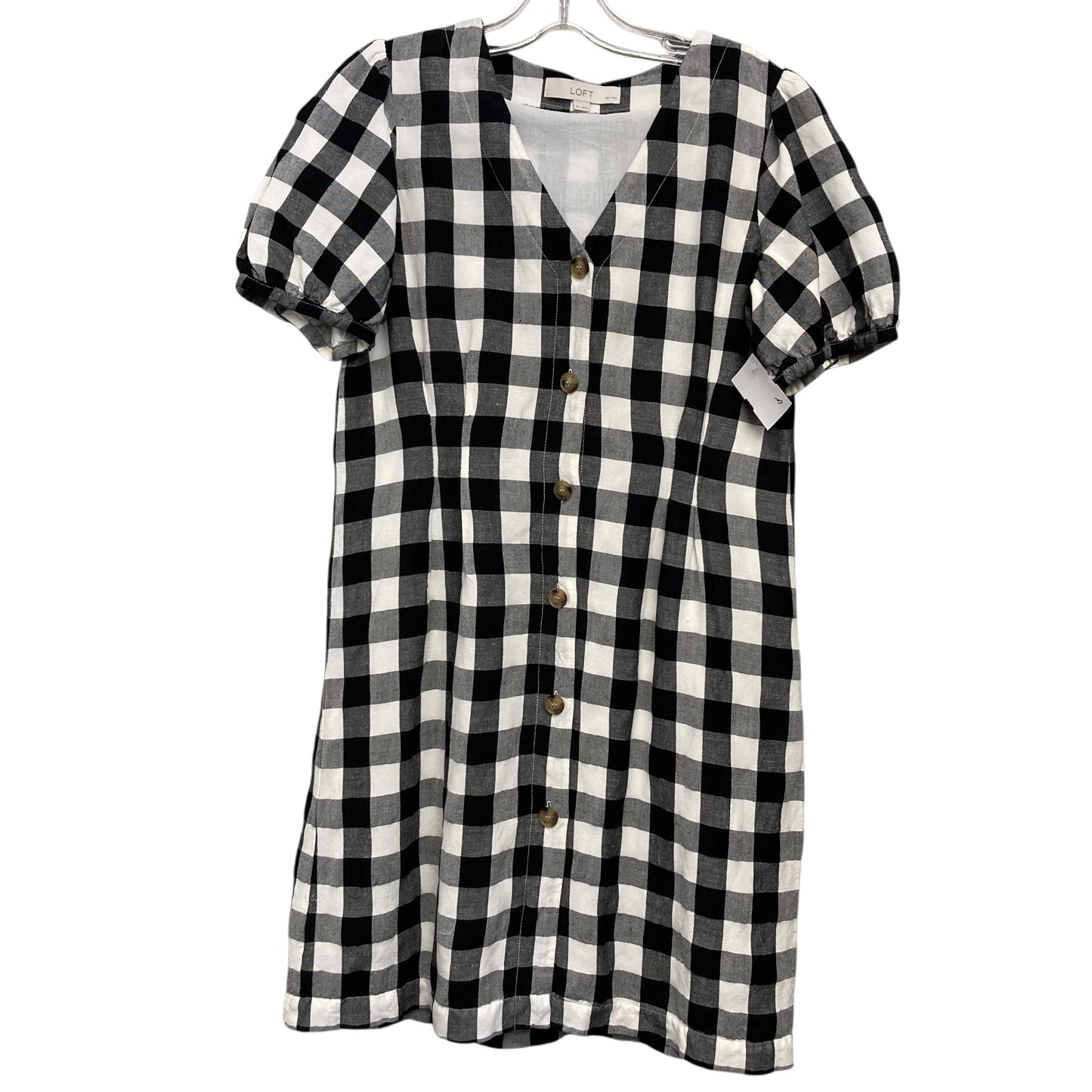 Dress Casual Short By Loft In Checkered Pattern, Size:4P