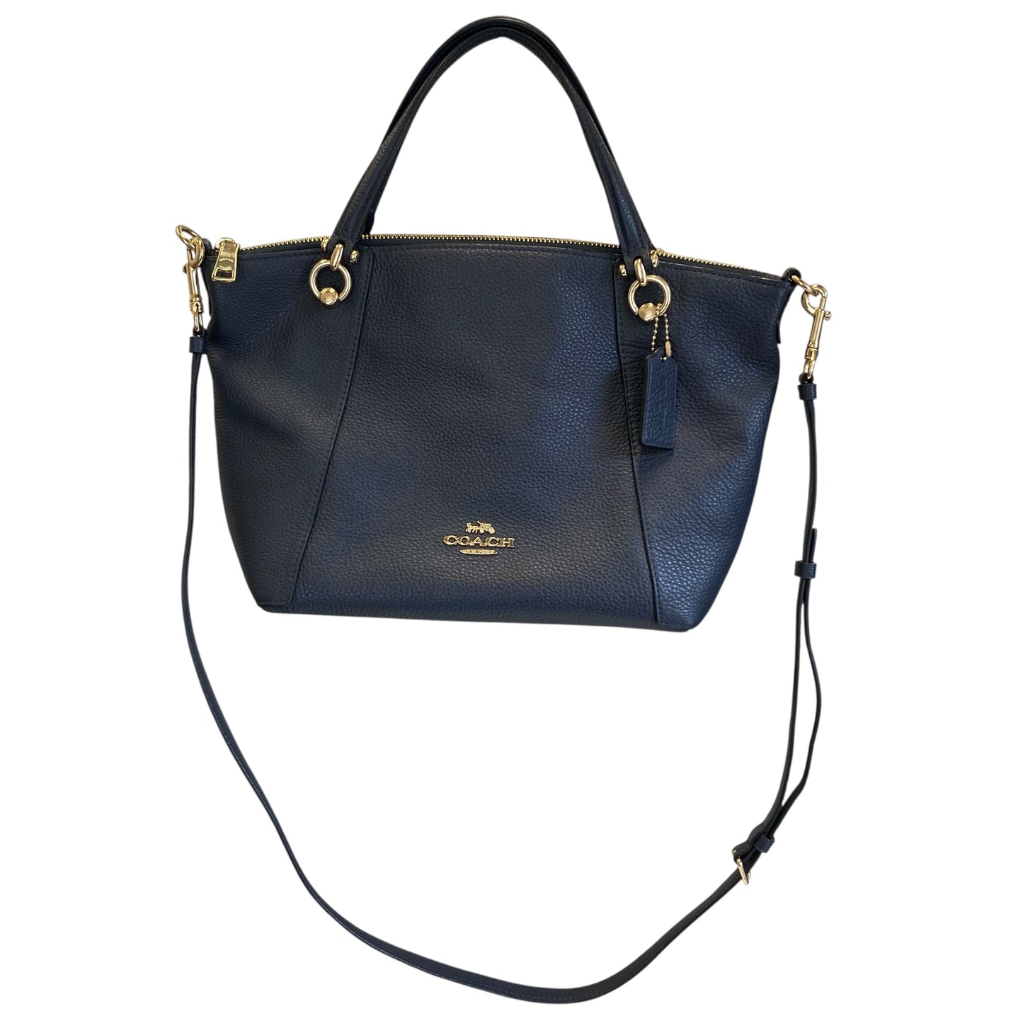 Handbag Designer By Coach In Navy, Size:Medium