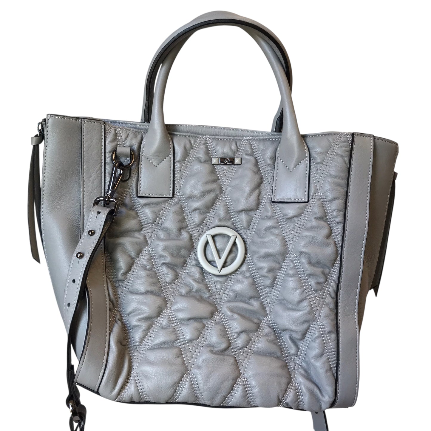 Handbag Designer By Valentino-Mario In Grey, Size:Large