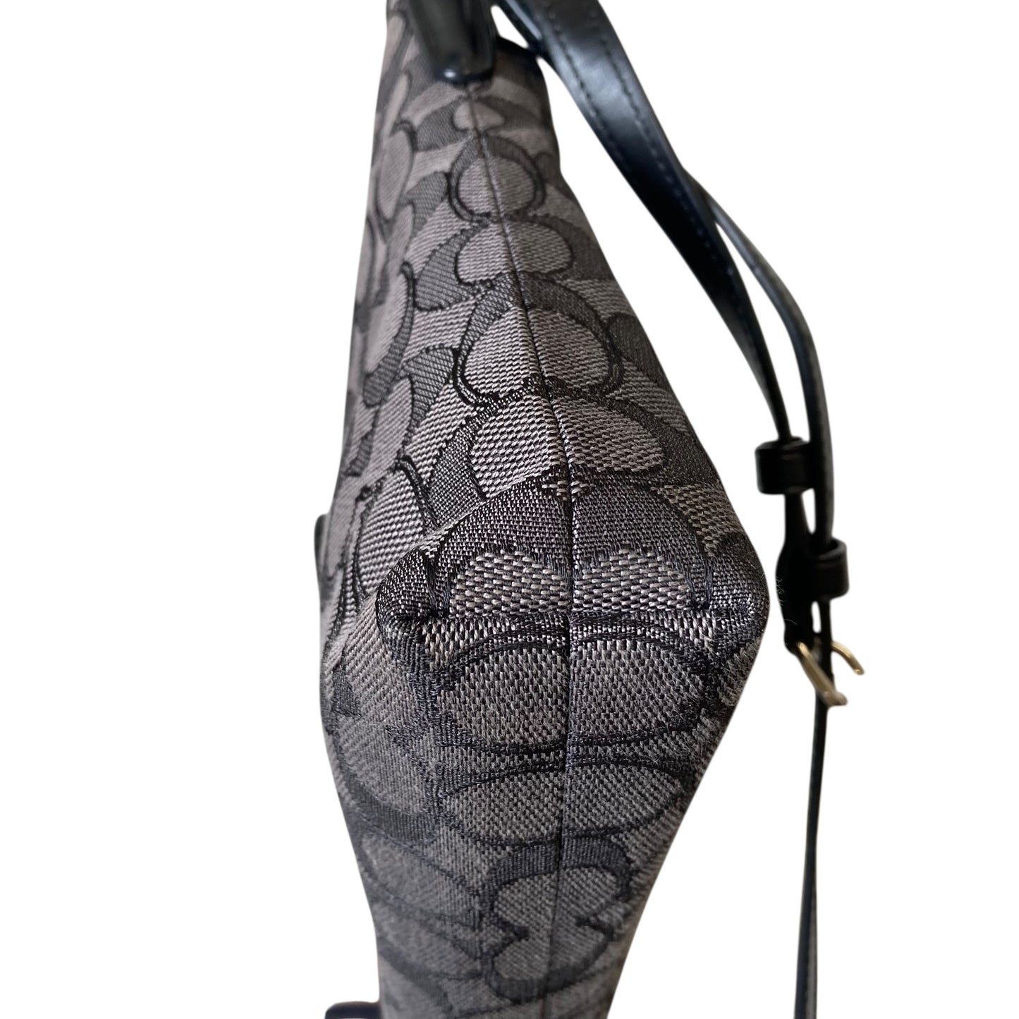 Crossbody Designer By Coach In Black & Grey, Size:Medium