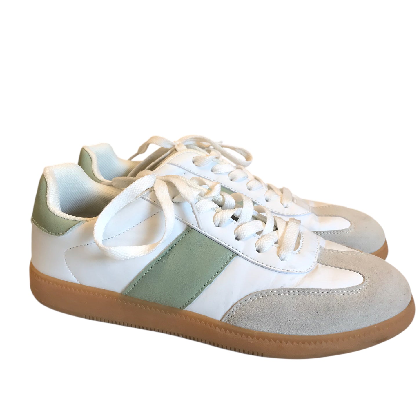 Shoes Sneakers By Nautica In Green & White, Size:9