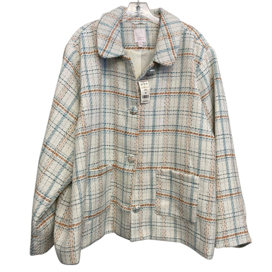 Blazer By Lc Lauren Conrad In Plaid Pattern, Size:4X