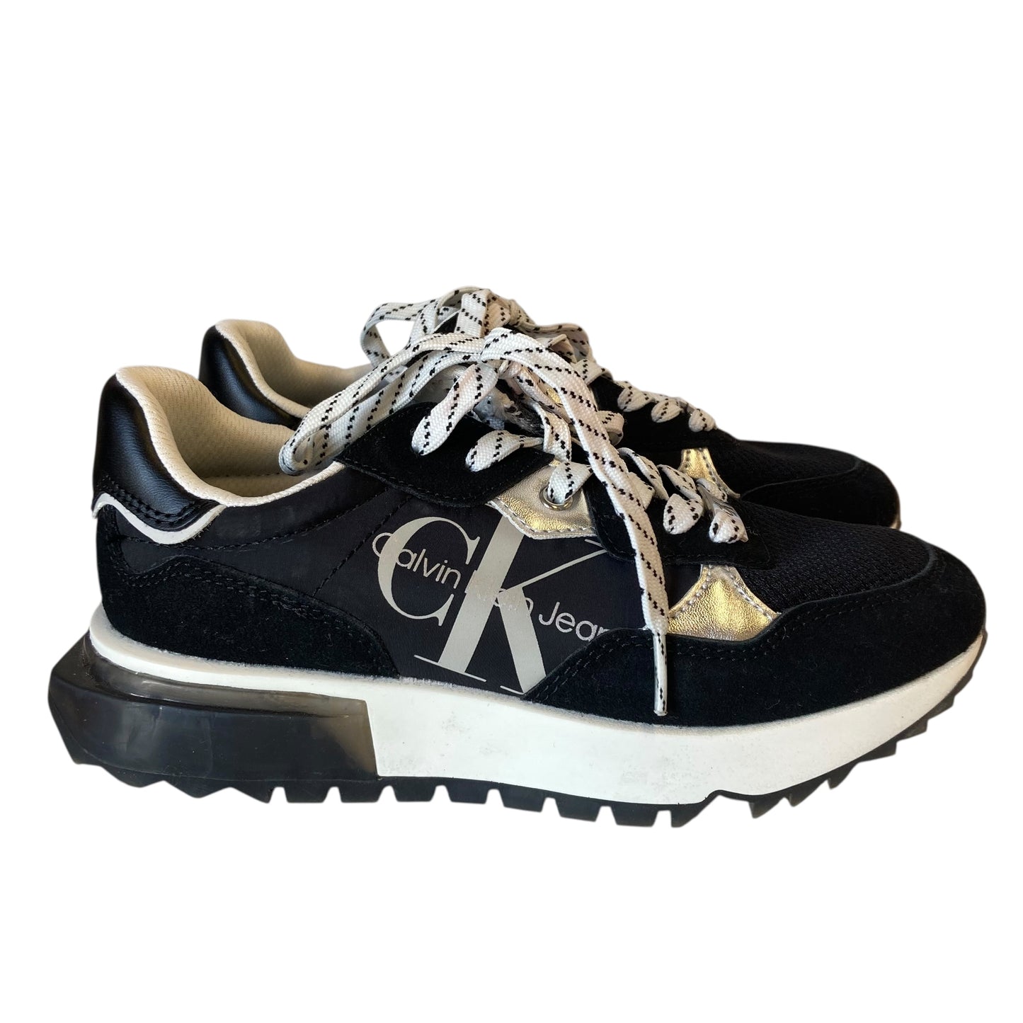 Shoes Athletic By Calvin Klein In Black, Size:5