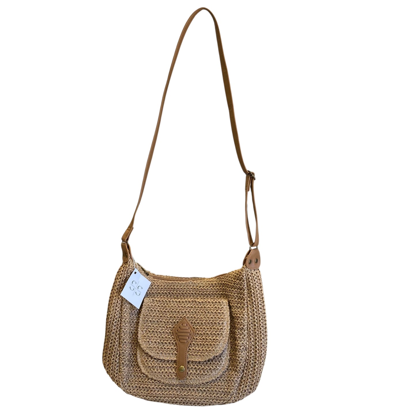 Handbag By Sarah & Stone  In Beige, Size:Medium