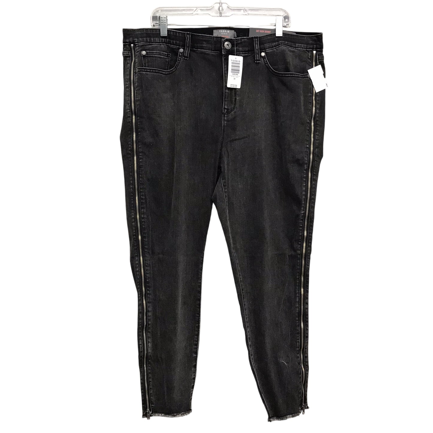 Jeans Skinny By Torrid In Black, Size:22