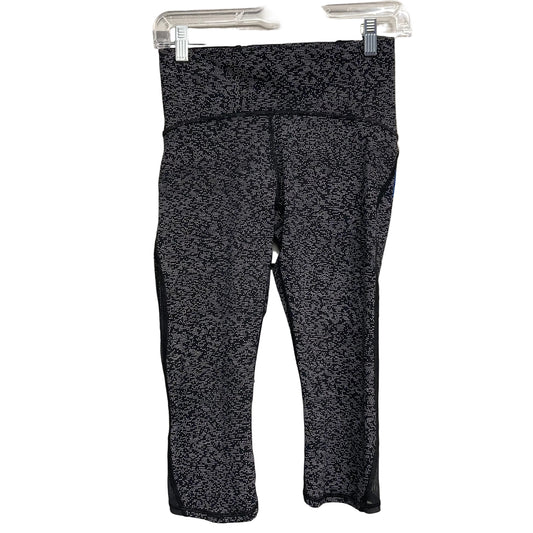 Athletic Leggings Capris By Lululemon In Black & White, Size:S