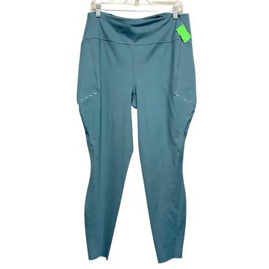 Athletic Leggings By Nike Apparel In Teal, Size:1X