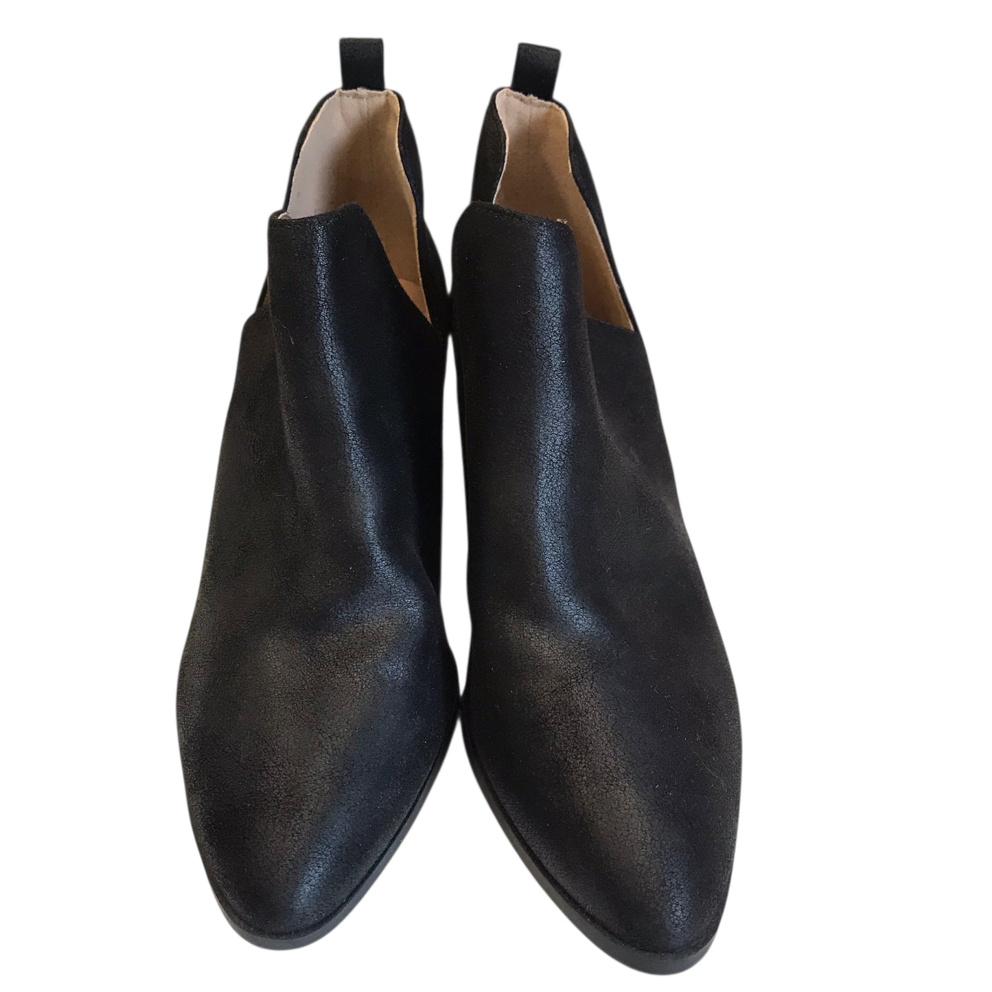 Boots Ankle Heels In Black, Size:7.5
