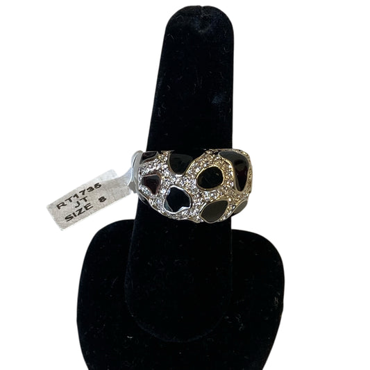 Ring Statement In Silver, Size:8