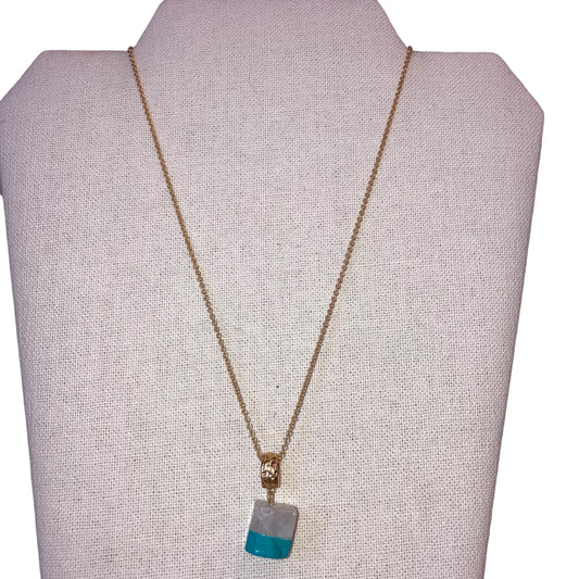 Necklace Charm By J. Crew In Blue & White