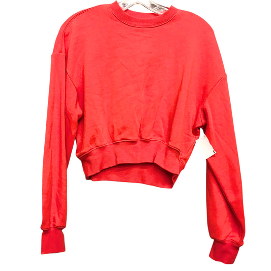 Athletic Top Ls Crewneck By Athleta In Red, Size:Xxs
