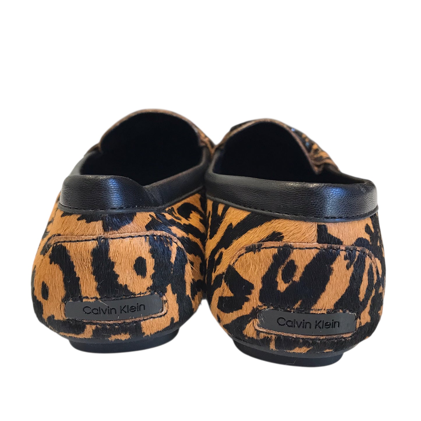 Shoes Flats By Calvin Klein In Animal Print, Size:8.5