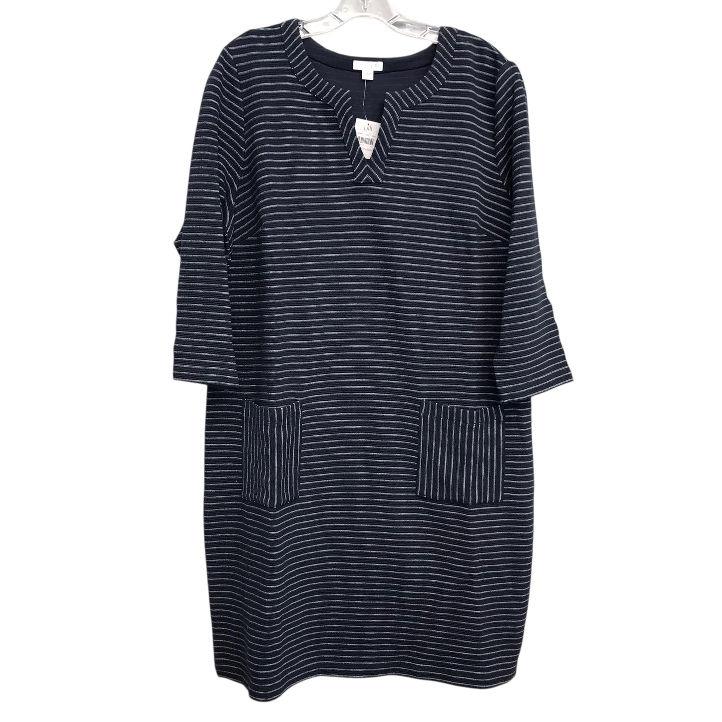 Dress Work By J. Jill In Blue & White, Size:L