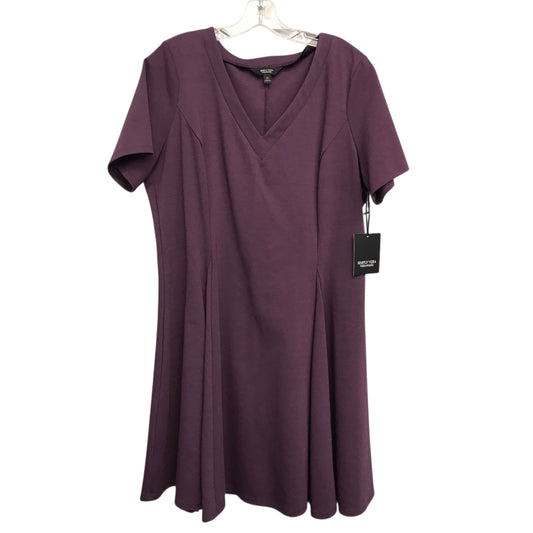 Dress Casual Midi By Simply Vera In Purple, Size:Xl