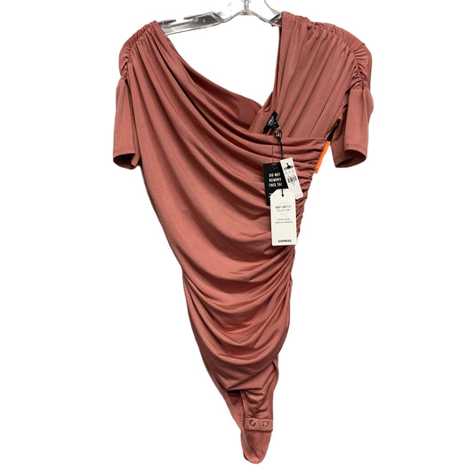 Bodysuit By Express In Peach, Size:S