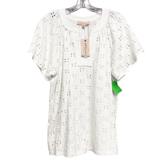 Top Ss By Philosophy In White, Size:1X