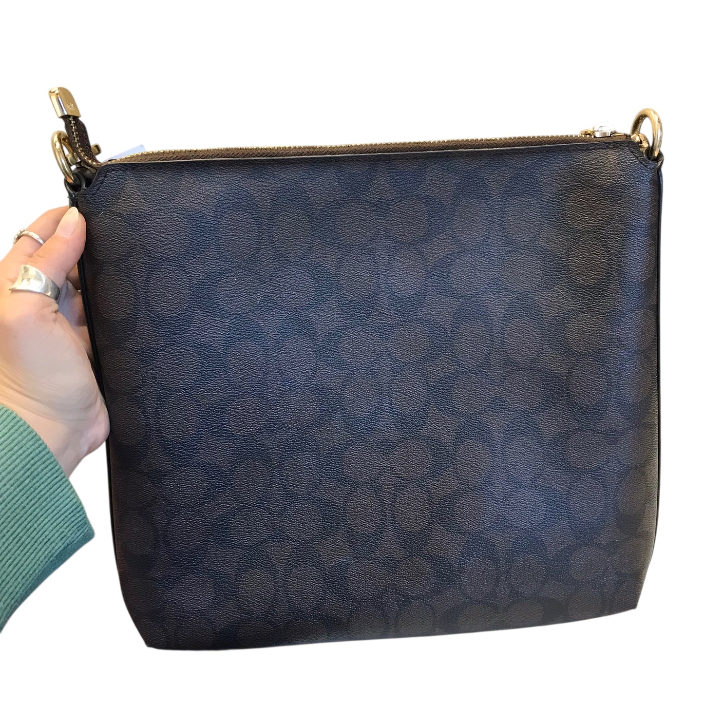 Crossbody Designer By Coach In Brown, Size:Medium