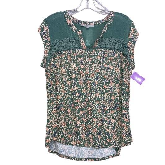 Top Sleeveless By Daniel Rainn In Green & Orange, Size:L
