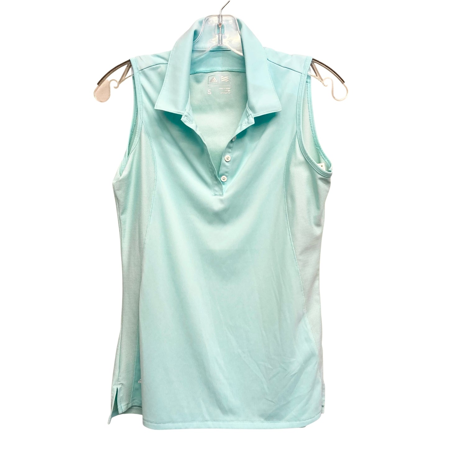 Athletic Top Ss By Adidas In Blue, Size:S