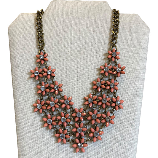 Necklace Statement In Orange