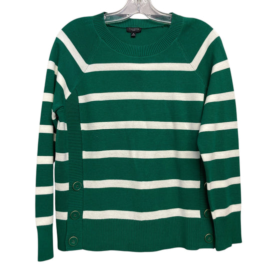 Sweater By Talbots In Green & White, Size:Mp