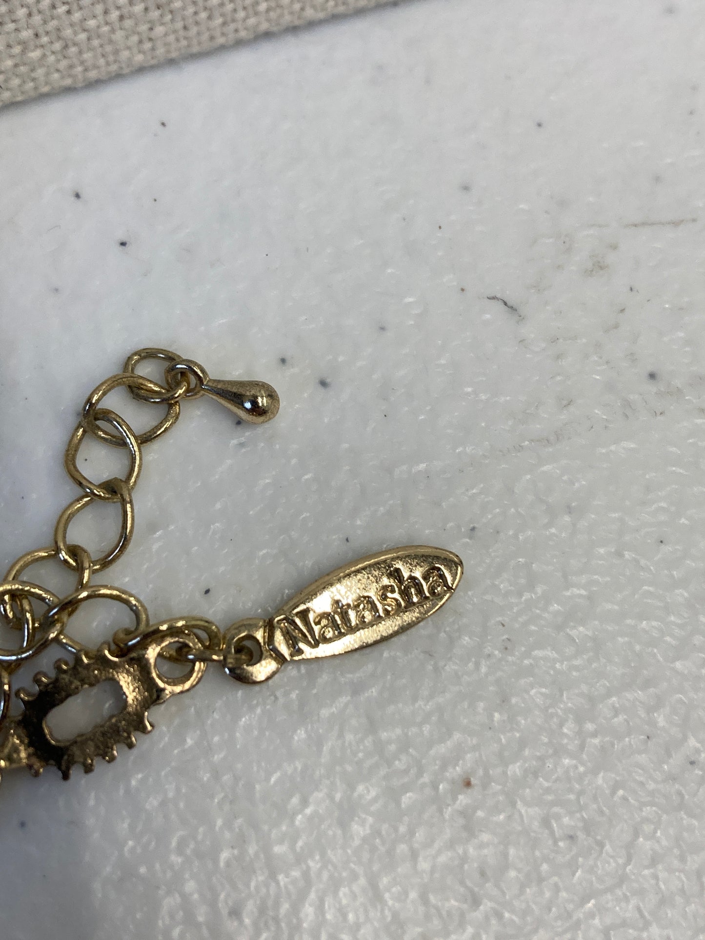 Necklace Designer By Natasha In Gold