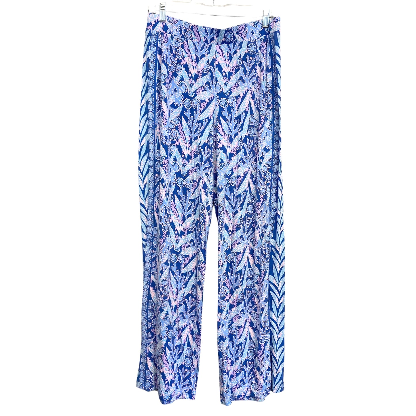 Pants Designer By Lilly Pulitzer In Blue & Pink, Size:8