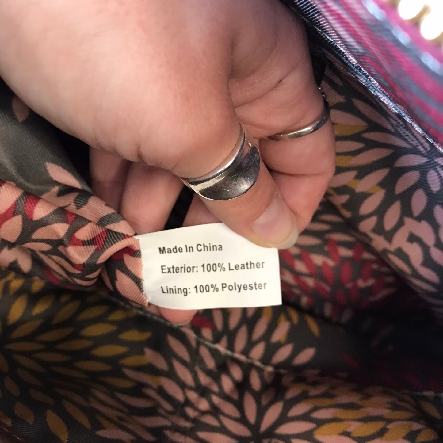 Handbag Leather By Lodis In Brown, Size:Large