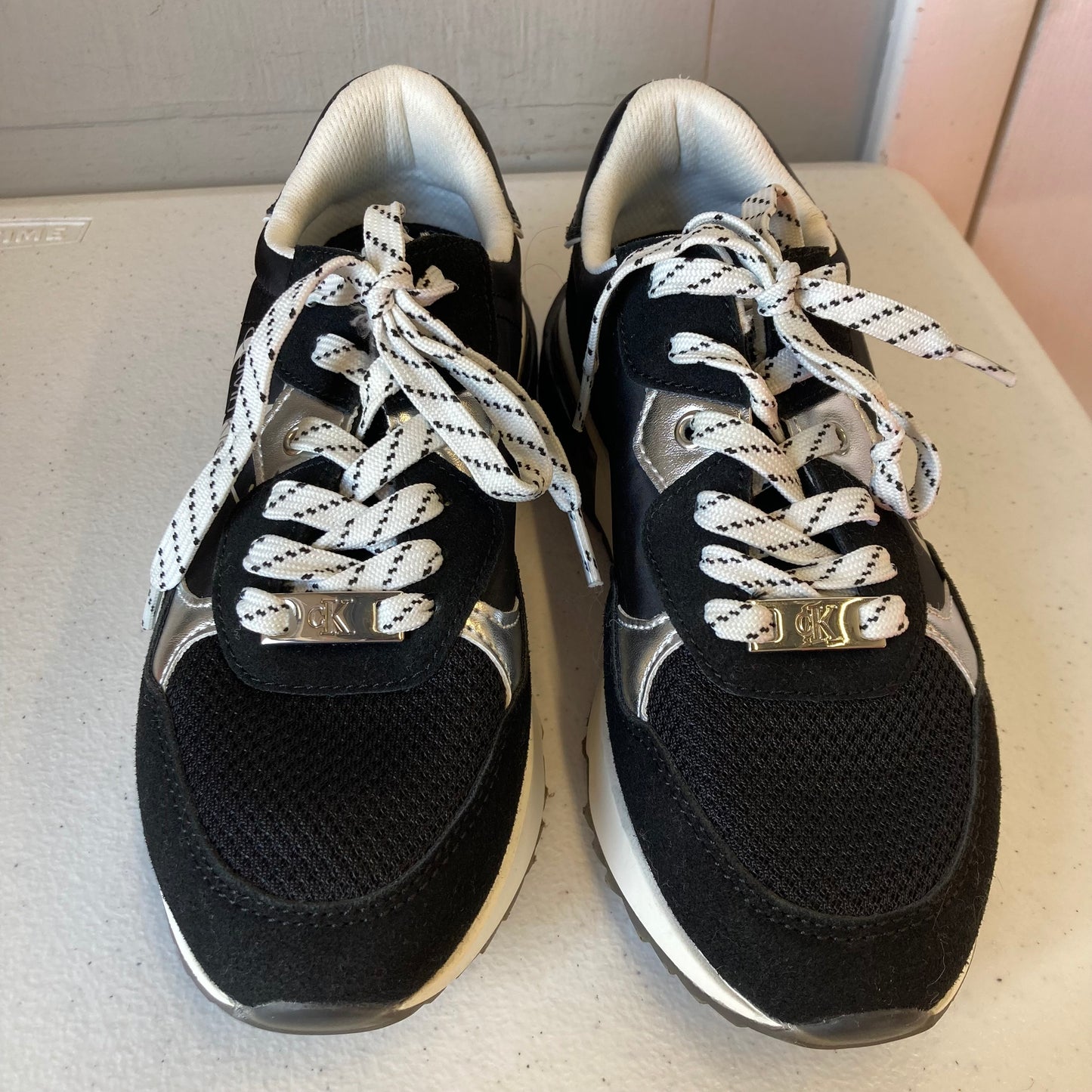 Shoes Athletic By Calvin Klein In Black, Size:5