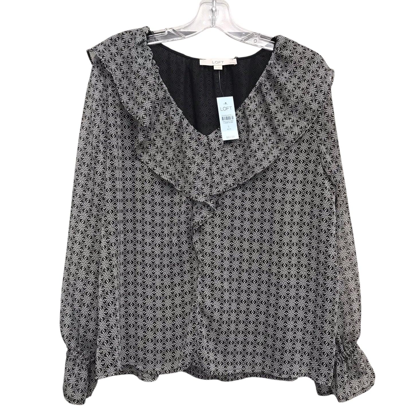 Top Ls By Loft In Black, Size:Lp