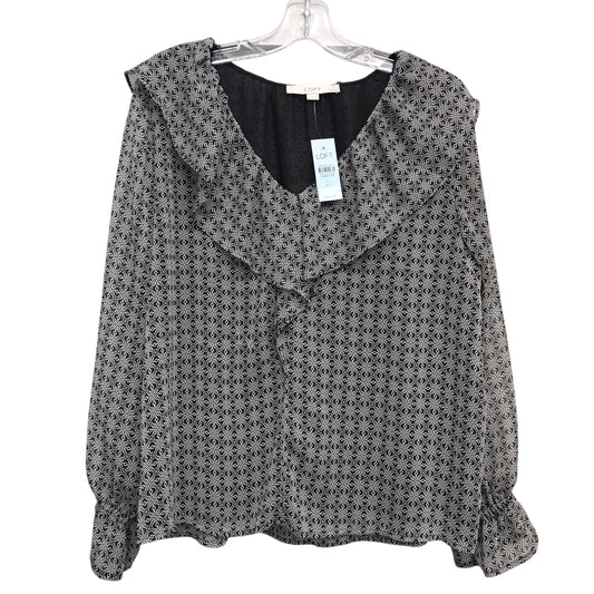 Top Ls By Loft In Black, Size:Lp