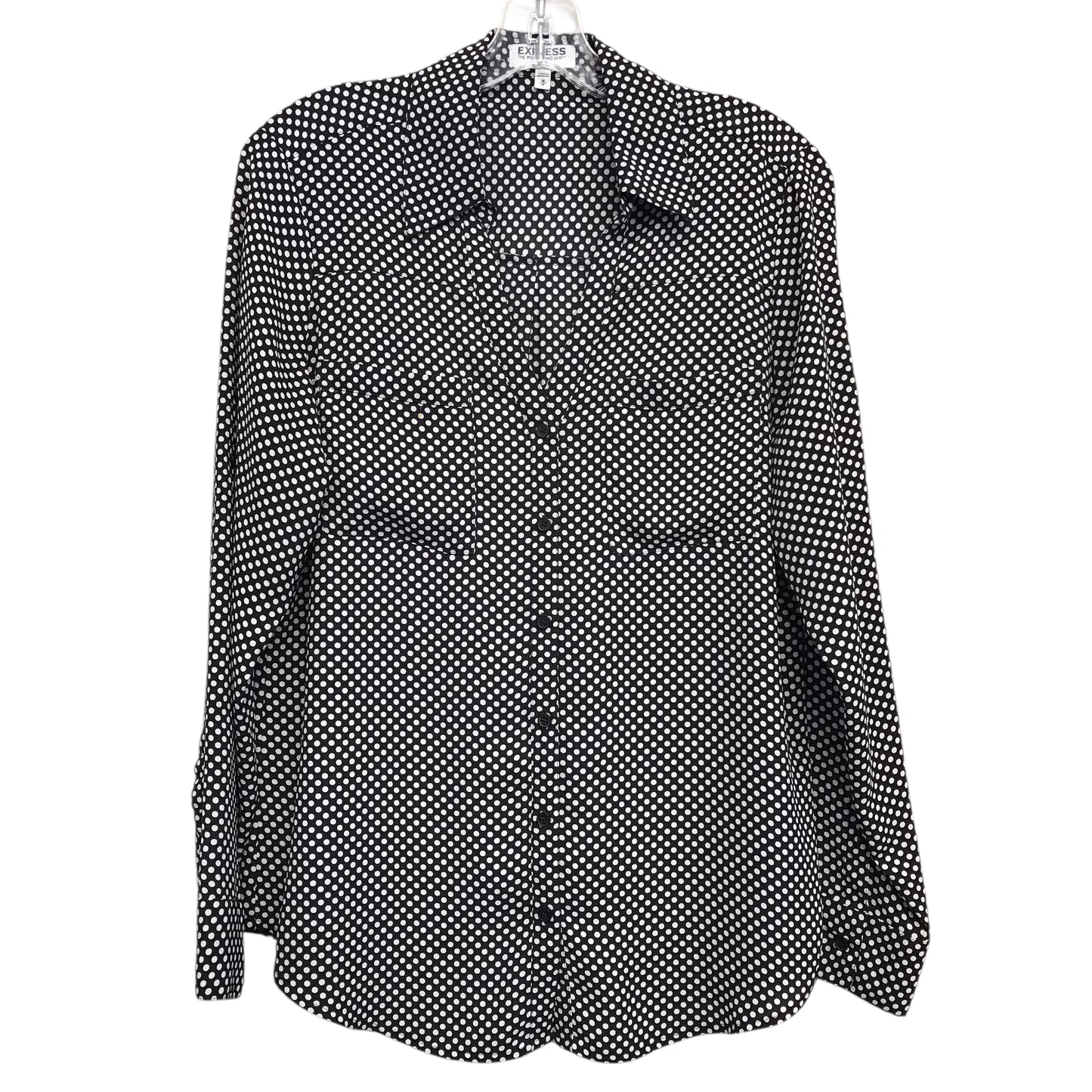 Top Ls By Express In Black & White, Size:M