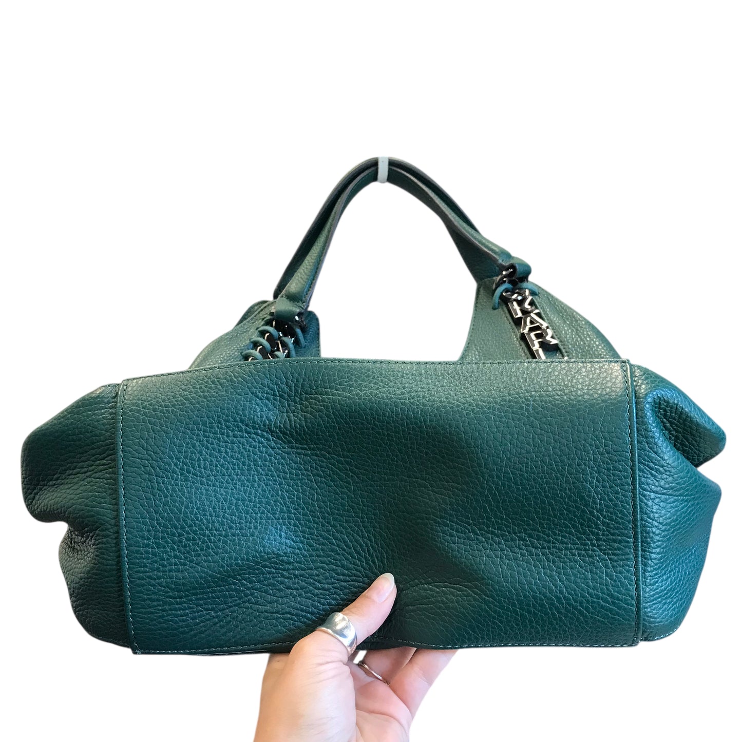 Handbag Designer By Karl Lagerfeld In Green, Size:Medium