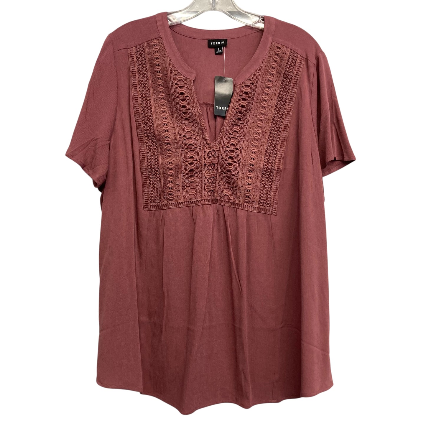 Top Ss By Torrid In Mauve, Size:2X