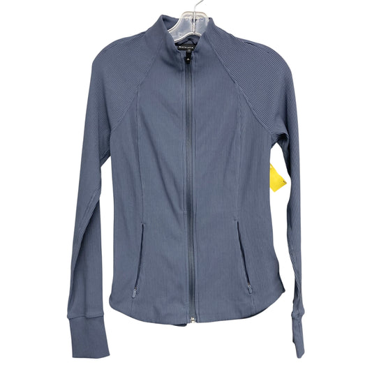 Athletic Jacket By Athleta In Slate Blue, Size:Xs
