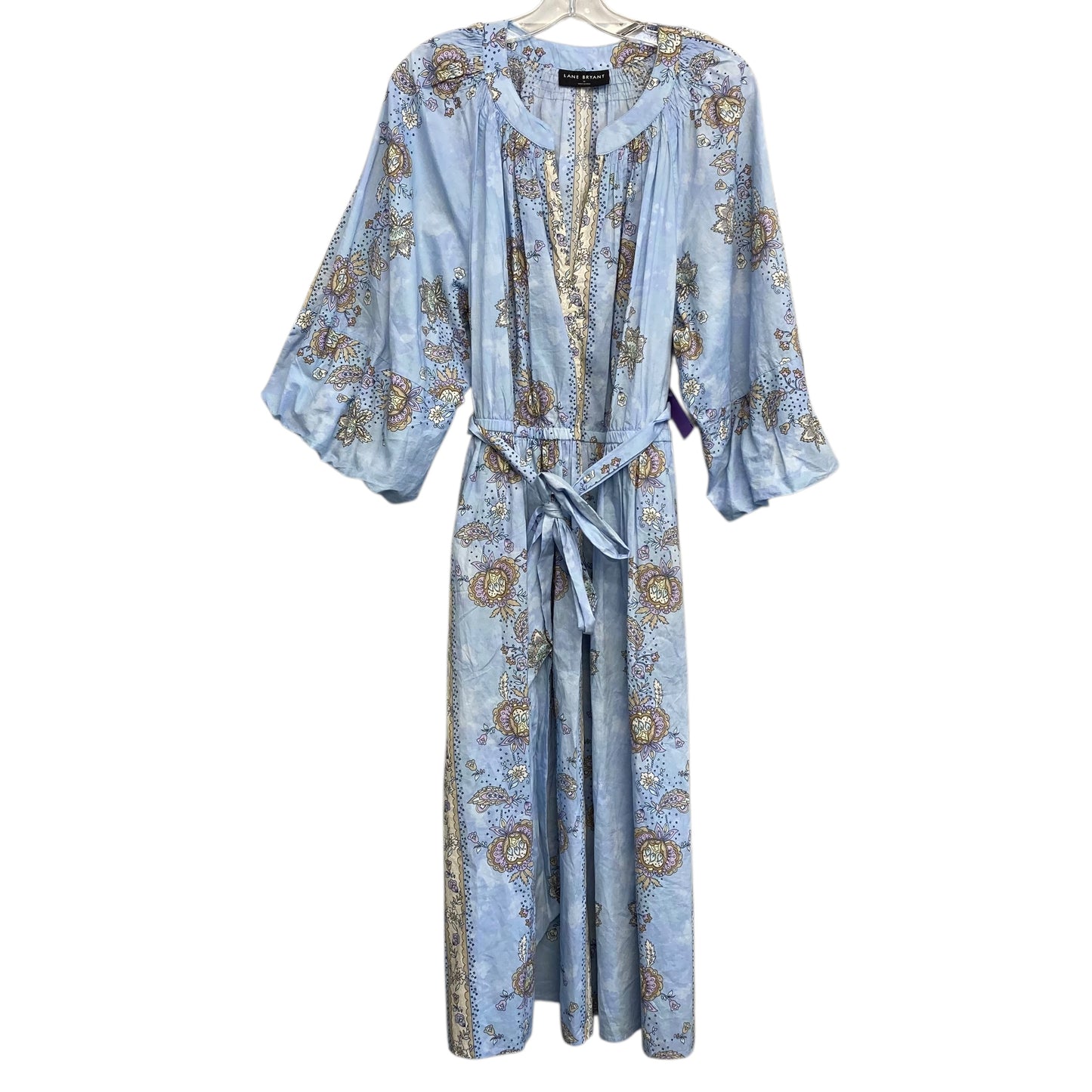 Dress Casual Midi By Lane Bryant In Blue, Size:Xl