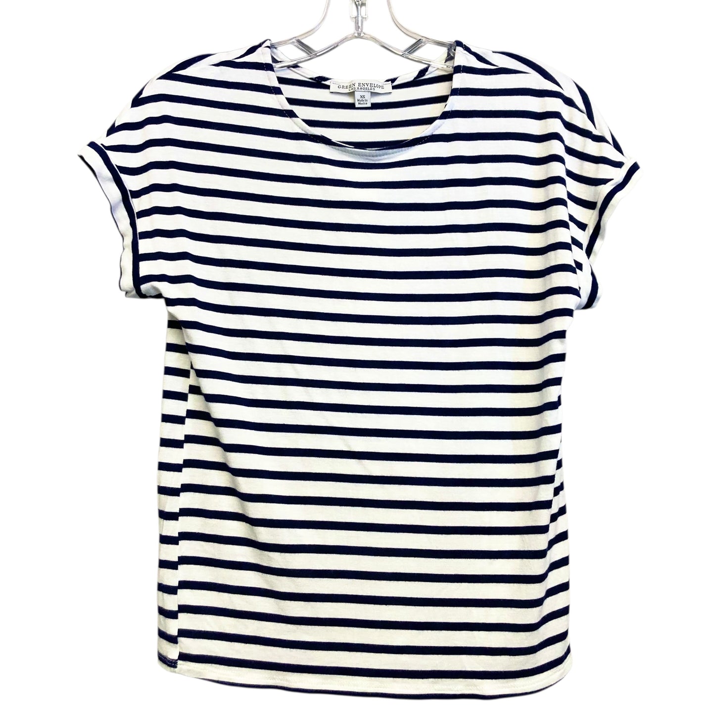 Top Sleeveless Basic By Green Envelope In Striped Pattern, Size:Xs