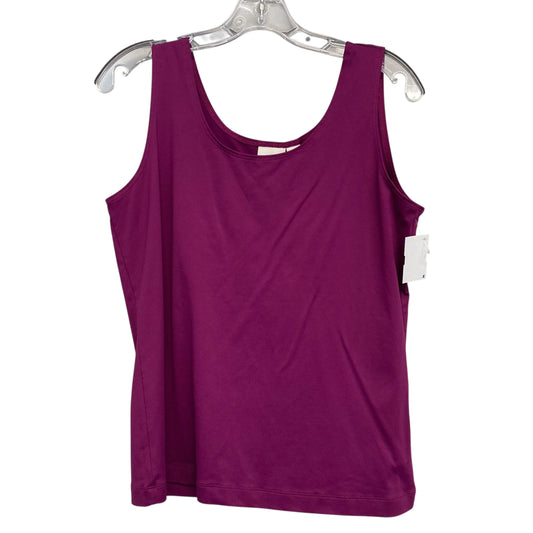 Tank Top By Chicos In Purple, Size:L