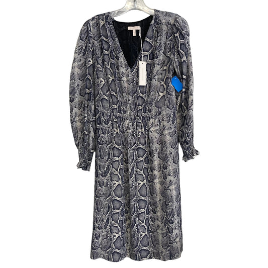 Dress Work By Rebecca Taylor In Blue & Grey, Size:M